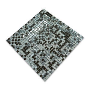 Sliver kim cương gương pha lê thủy tinh Gạch Mosaic giá rẻ nhà máy bán buôn thủy tinh phòng tắm Gạch Mosaic nền nhà bếp - Product Image 5