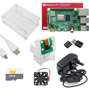 Raspberry Pi <span class=keywords><strong>4</strong></span> Thermische Kits Met Camera Mount Kaart Optionele Vermogensspecificaties Van Toepassing Op Makers Bedrijven - Product Image 1