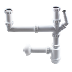 厂家直销双管件厨房水槽排水管套装带防臭瓶 - Product Image 1