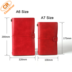 2022 Travel <strong>Notebook</strong> Exquisite Handmade A6 PU Leather <strong>Bound</strong> <strong>Notebook</strong> <strong>With</strong> <strong>Elastic</strong> New Travelers Retro Vintage Journal <strong>Notebook</strong> - Product Image 2