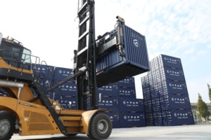 Elektrikli boş konteyner Handler Forklift SDCE90K7-limanlar ve lojistik için ağır otomatik taşıma ekipmanları - Product Image 6