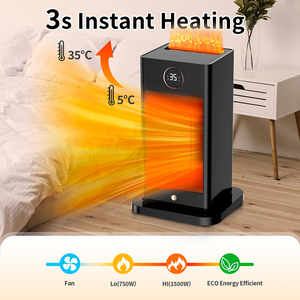 2025 Factory BSCI Electric Space <strong>Heater</strong> 1500W <strong>Heaters</strong> With Adjustable Overheating Protection Dumping Shutdown for Indoor Use - Product Image 2