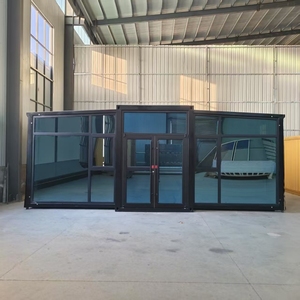 20ft 10ft 30ft 40ft çin prefabrik cep katlanır genişletilebilir konteyner ev 3 in 1 katlanabilir prefabrik ev iki oda bir salon - Product Image 4