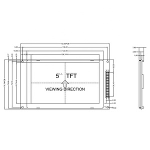 TCC 5 Zoll 800 X480 SSD1963 Controller Parallele Schnitts telle Farb-TFT-LCD-Modul - Product Image 3