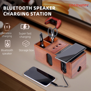 ลำโพงชุดของขวัญที่ชาร์จอุปกรณ์หลากหลายเสียง Hi-Fi DSP ทำจากไม้วอลนัททำด้วยมือ - Product Image 2