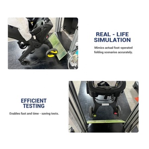 Xe đẩy em bé góc gấp chân thử nghiệm máy trẻ sơ sinh vận chuyển gấp cấu trúc Tester Xe đẩy gấp Vòng đời Thiết bị kiểm tra - Product Image 5