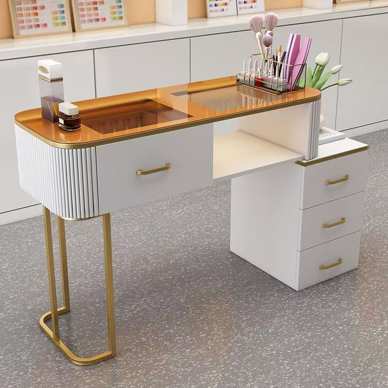 100cm glass countertop with cabinet