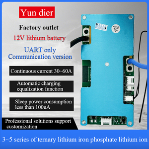 YDEスマートBMS 18650リチウムイオン3.7V 12V 3S/4S/5S 30A/60A UARTバッテリー保護ボードパッシブバランス付き1年保証 - Product Image 3