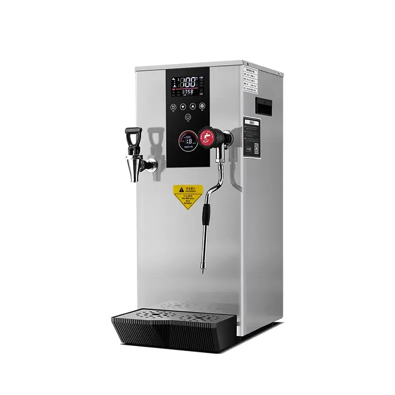 Kabarcık çay için ticari dükkanlar kaynar makinesi ısıtma su kazanı makinesi 30L su sebili