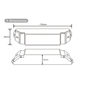 BC-331-CC 1 Channel Constant Current Maximum 2400mA <strong>Pwm</strong> 0-10v Push Dim <strong>Input</strong> <strong>Led</strong> Light Dimming Controller Dimmer 010v - Product Image 3