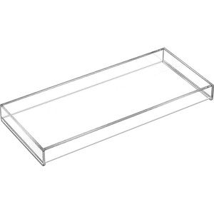 批发工厂矩形亚克力托盘，带插入Lucite服务托盘 - Product Image 1