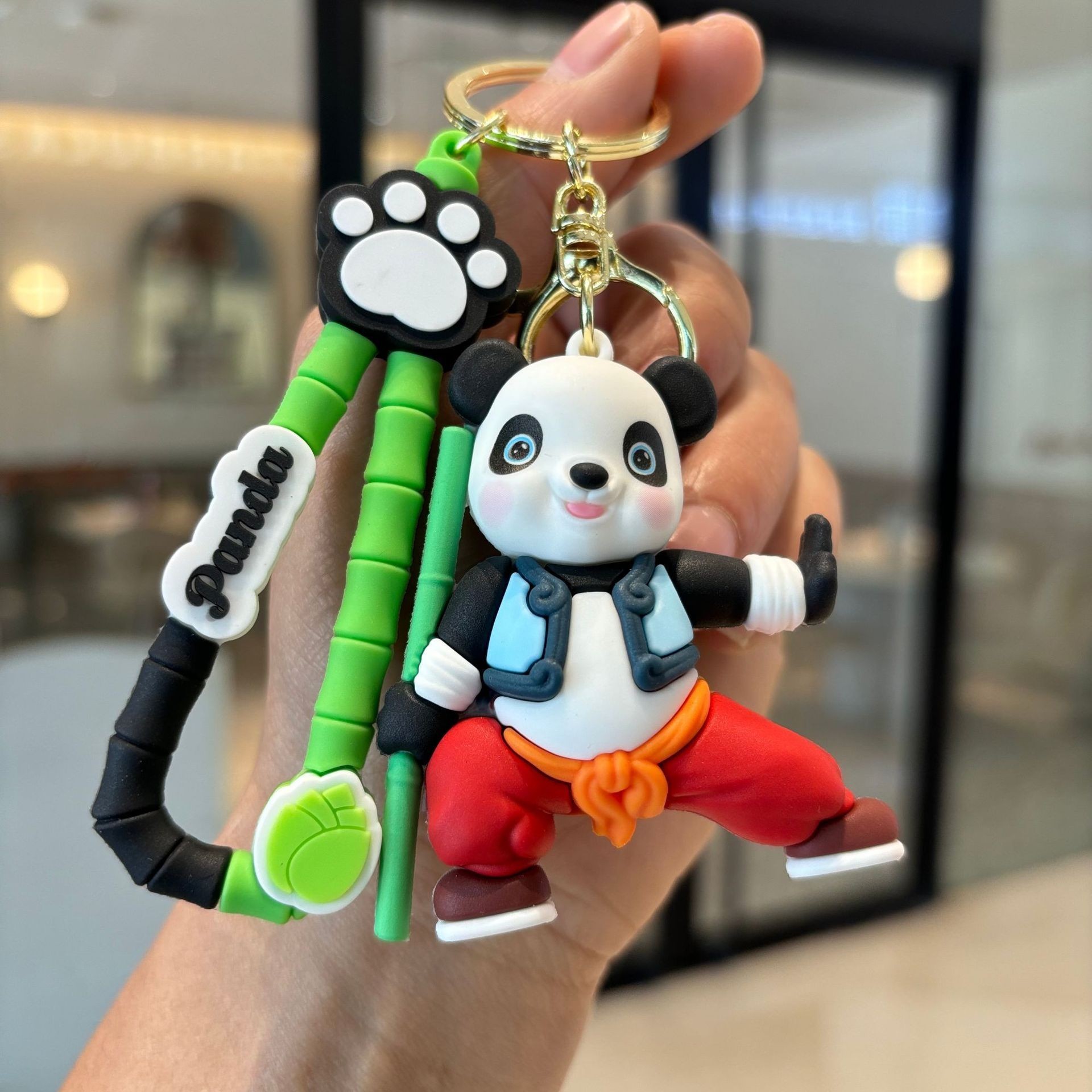 Panda keychain-horse step