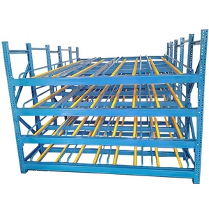 Estante rodante de alta calidad, estante de cartón fluido para exhibición, almacenamiento, almacén, tienda de comestibles - Product Image 5