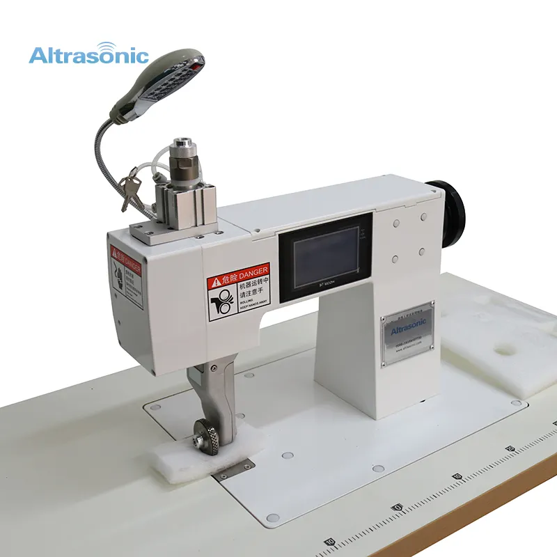 Alto rendimiento de sellado manual de sellado de la máquina rotativa ultrasónica de la máquina de coser para telas no tejidas