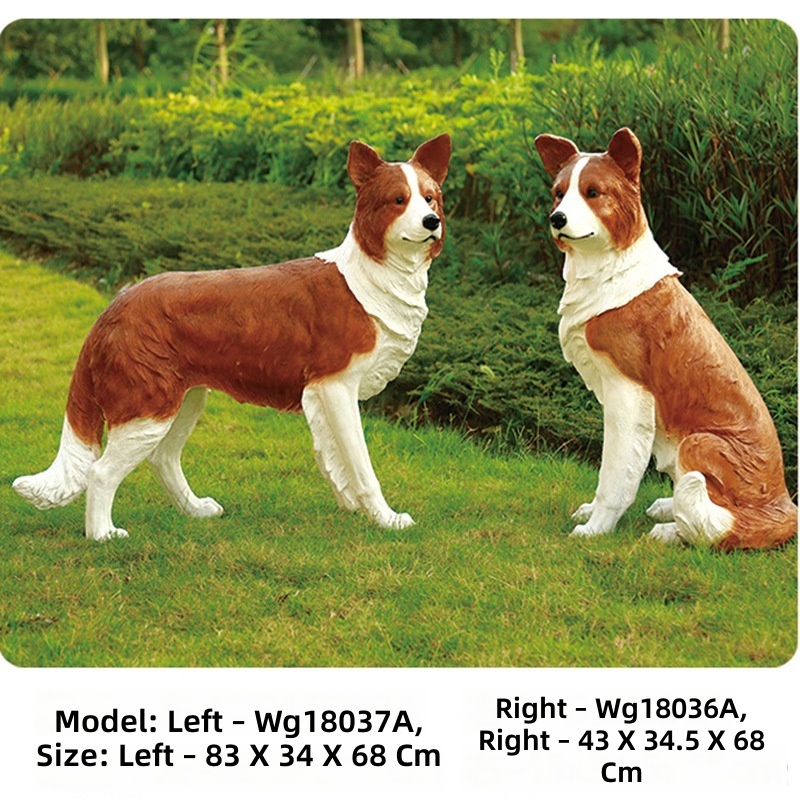 A pair of brown sheepdogs