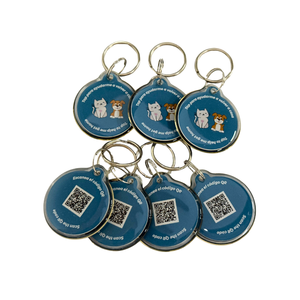 Custom NFC Dog Tag Pet NFC Tag with QR <strong>Code</strong> - Product Image 1