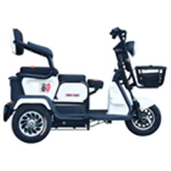 2024 Luobei alta potencia Motocicleta Electrica 500W 1000W largo alcance adulto triciclo 3 ruedas bicicleta eléctrica triciclo motocicleta