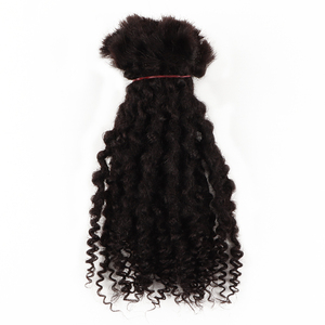 Orientdreads el yapımı gerçek hint saç Locs 10-kıvırcık biter gevşek tanrıça Locs ile bir paket sarmal uzantıları duruyor - Product Image 1