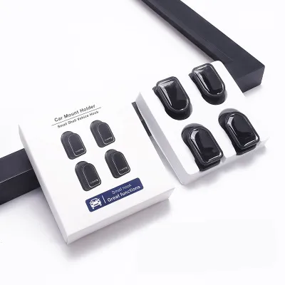 Gancho organizador do carro 4 unidades,, para cabo usb, fone de ouvido, chave, armazenamento, acessório do carro gancho adesivo cabide