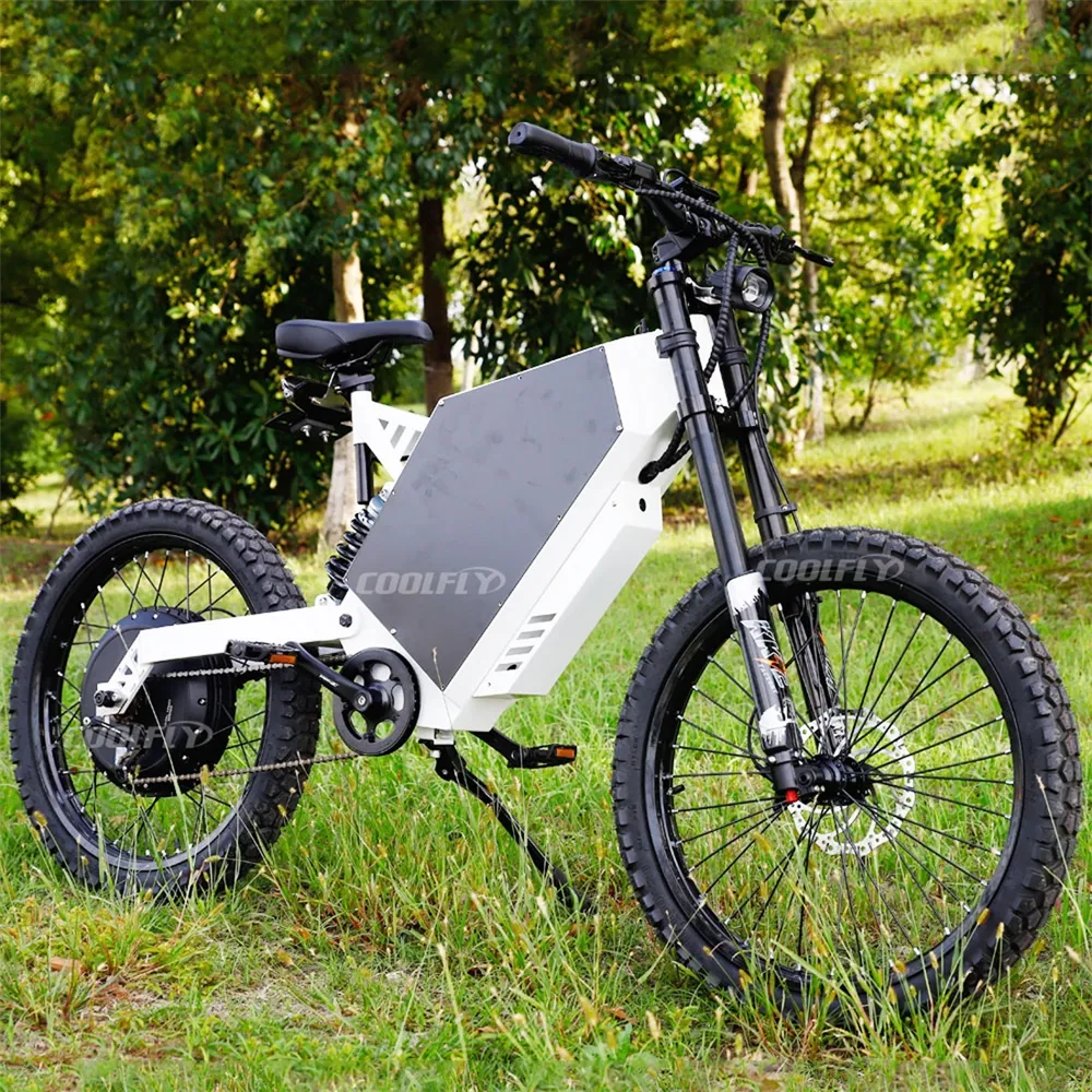 Innovative Produkte Langstrecken 72V 10000W Bürstenloser Gleichstrom motor Elektro fahrrad 12000W COOLFLY Mit Lithium 41,6 Ah 50Ah Batterie