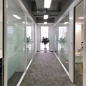 Customize Office <strong>Partition</strong> Aluminum Frame Toughened Glass Soundproof Room Divider Operable Office Glass Walls <strong>Partition</strong> <strong>System</strong> - Product Image 3