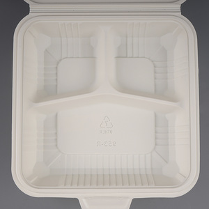 生分解性クラムシェルボックスは、紙箱用のランチ食品グレードのコーンスターチ使い捨てバーガー容器を持ち帰ります - Product Image 4
