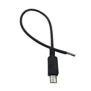 Mini 0.2m t-tipi USB kablosu tek kafalı trapez 5P 4 çekirdekli uzatma Mini USB güç kablosu bakır kablo USB arayüzü - Product Image 5
