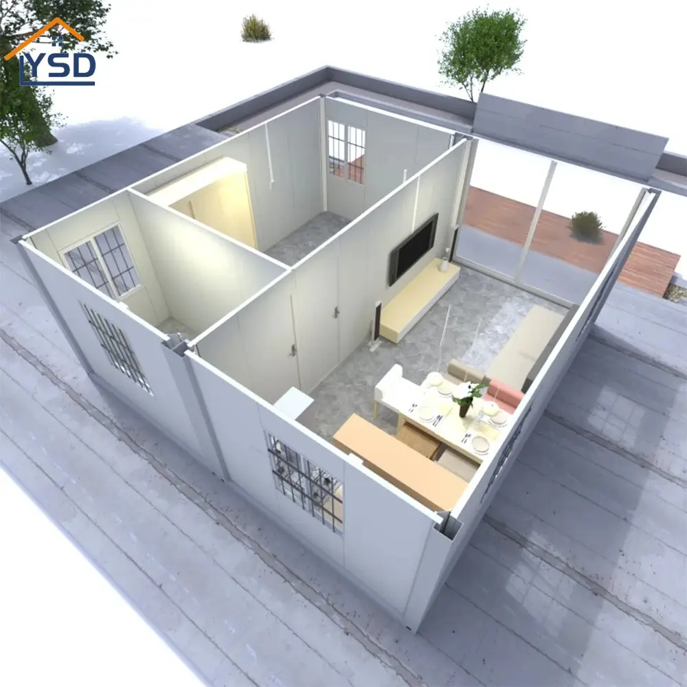 Fabrik Luxus Stil von 20ft 40ft Häuser heiß verkaufen Tiny House Fast Construction Stahl Fertighaus Container häuser