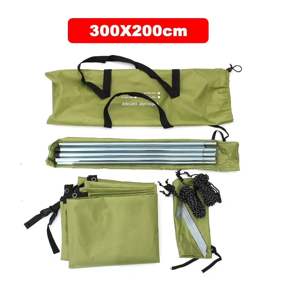 Vert armée 300x200cm