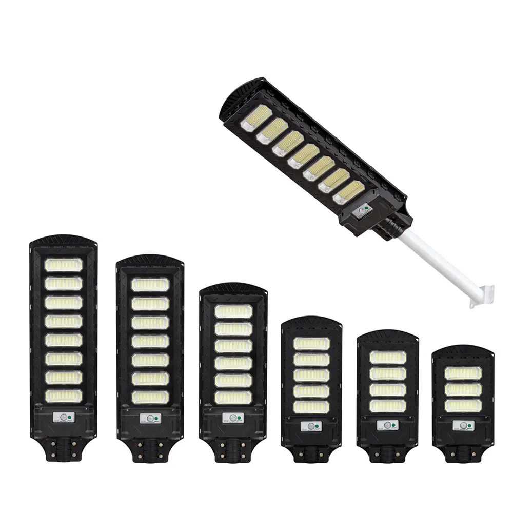 Vendite dirette della fabbrica di nuovo design 150w 200w 250w 300w 350w 400w integrato tutto in un lampione a led solare ha condotto la luce del cortile