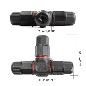 Nhà Cung cấp IP68 không thấm nước t-shaped Splitter Cáp nối dễ dàng cài đặt 2pin 3pin Splice cho LED ứng dụng điện Nam/Nữ - Product Image 3