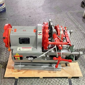 120/220/380Vカスタマイズされたパイプスレッディングマシン、4つのアウトリガー付きBSTP/NPTスレッダー機器 - Product Image 1