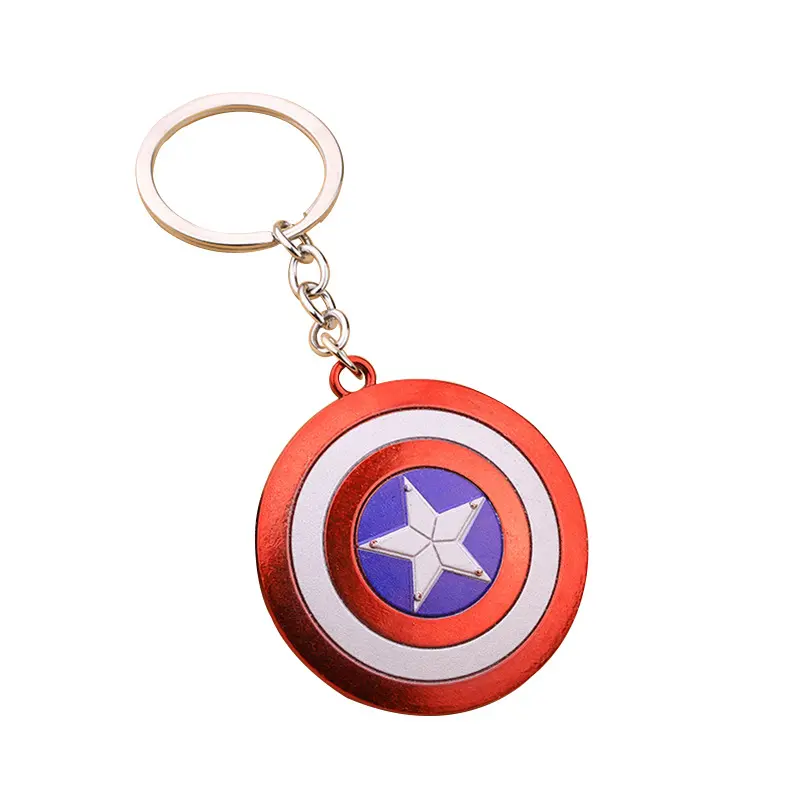 Новое поступление, Marvel Captain, американский щит, Оловянное кольцо для ключей