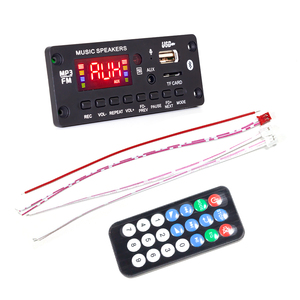บอร์ดเครื่องขยายเสียงถอดรหัส MP3 2*25W พร้อม FM/tf/usa/aux สำหรับลำโพงรถยนต์ระบบบลูทูธมาเธอร์บอร์ดถอดรหัสเสียง - Product Image 2