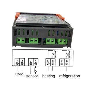 Digital Dual incubadora controlador de temperatura termostato dos termoregulador 10A calefacción, refrigeración, STC-3008 12V 12V 220V - Product Image 4
