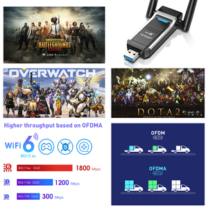 WiFi 6 USB适配器1800Mbps 2.4G/5ghz双频802.11AX无线wi-fi加密狗网卡USB 3.0 WiFi适配器，适用于Windows 11 - Product Image 3