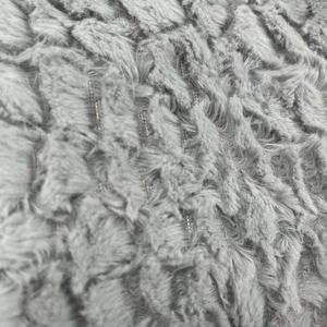 100Polyester Thỏ Giả Lông Thú Vải Bàn Chải Hoa Mềm Mại Trắng PV Vải Cho Áo Khoác Mùa Đông, Đồ Chơi Và Chăn - Product Image 5