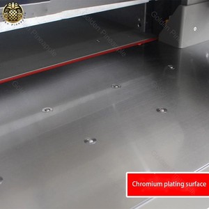 WD530RT Automatische programm gesteuerte hydraulische Papiers chneide maschine mit doppelter Führungs schiene für 10 cm Dicke - Product Image 4