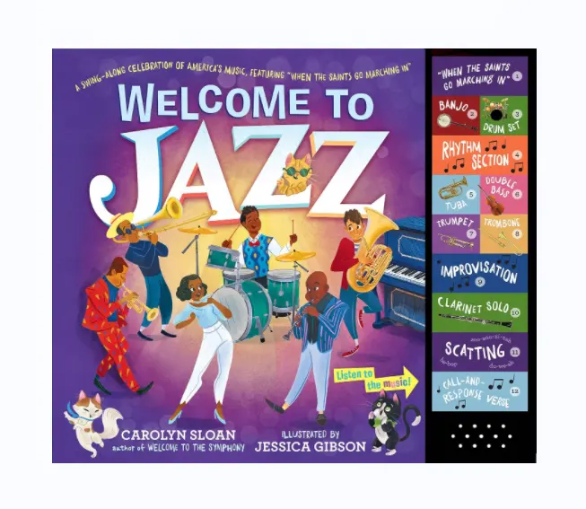 Welkom In Jazz Een Swing-Along Viering Van Amerikaanse Muziek Kinderen Soundbook