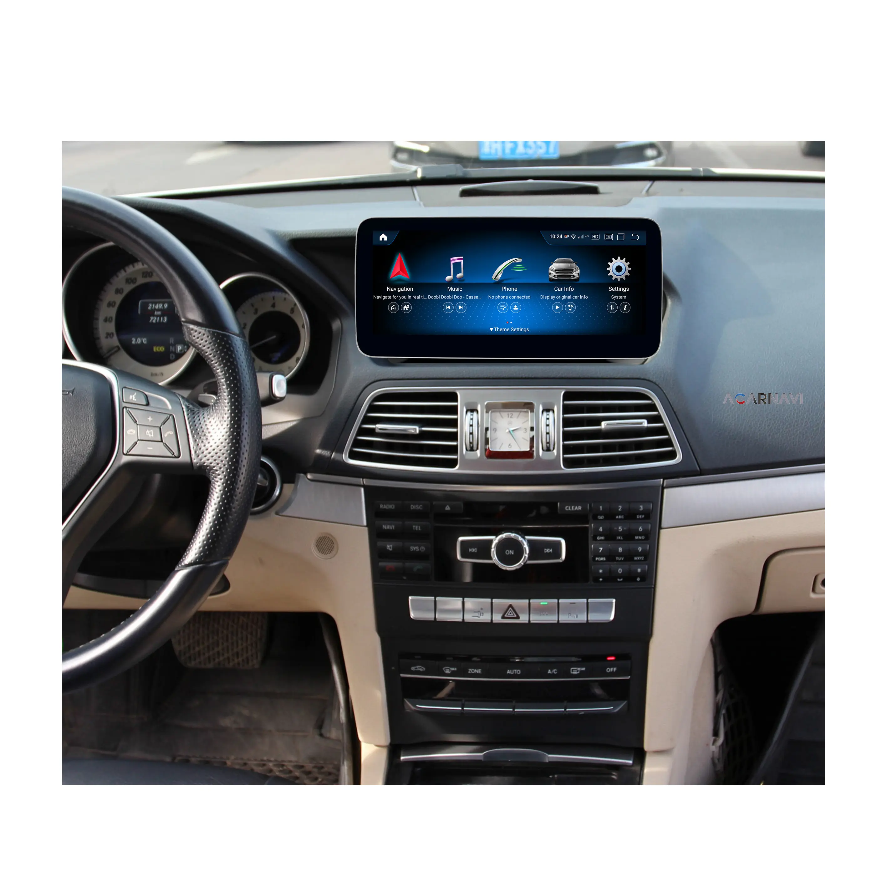 Acardash Qualcomm Snapdragon 662 Android 11 256G Auto Touchscreen Gps Navigatie Voor Mercedes Benz E Klasse W207