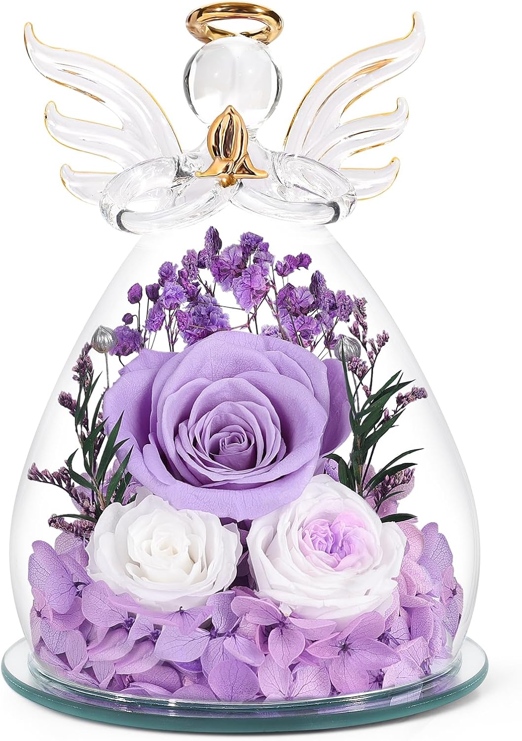 Lavande violet-rose-austin-bébé souffle-hortensia