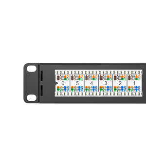 19 "Rj45 1u网络Utp梯形插孔配线架6类5e配线架24端口5e类网络配线架 - Product Image 6