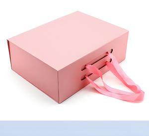 Personal isierte Großhandels preis Geschenk Benutzer definiertes Logo Faltbare starre Box Magnetische Premium Magnet box mit Papiertüte