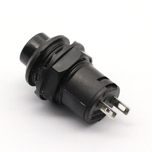 12mm 3A 125VAC 1.5A 250VAC Self Return Momentary Druckknopf schalter ohne Verriegelung DS-425B schwarzer Reset-Schalter - Product Image 2