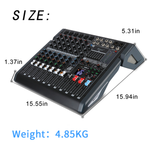 Mezclador de Audio profesional B8 con 99 efectos de reverberación, 10 canales, DJ, Consola Digital USB, interfaz de Audio - Product Image 6