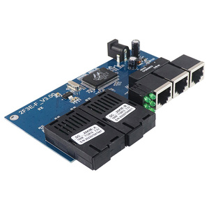 Interruttore <span class=keywords><strong>Ethernet</strong></span> PCB in fibra ottica A/B interruttore A 5 porte 100Mbps convertitore in fibra ottica convertitore in fibra ottica supporto ricetrasmettitore