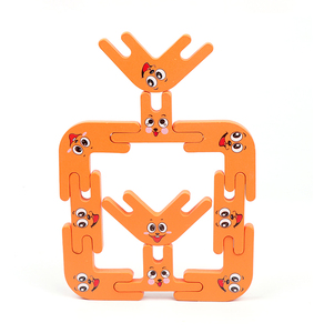 OEM Wooden Stacking Balance Toy Colorful Clip Shape IQ Logic Puzzle <strong>Pattern</strong> <strong>Building</strong> <strong>Block</strong> for Kids and Adults - Product Image 3