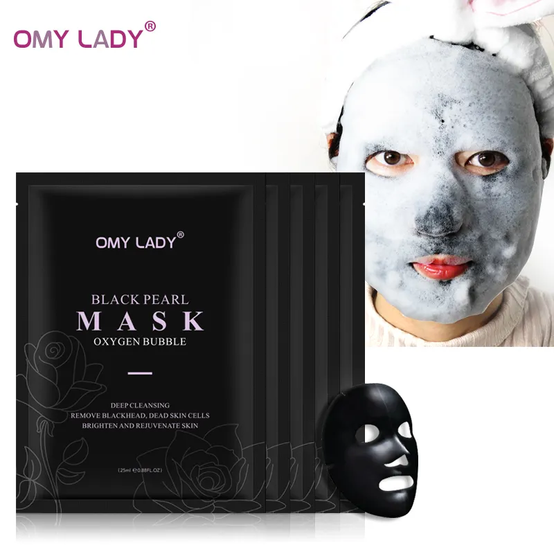 GMP standard blemishes clearing private label blackhead remover activated carbon face mask