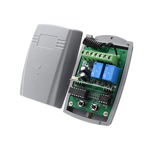 Interruttore di controllo remoto della porta del cancello del Garage a 2 canali 433MHZ ricevitore di Rolling Code di apprendimento fisso ricevitore telecomando universale - Product Image 1