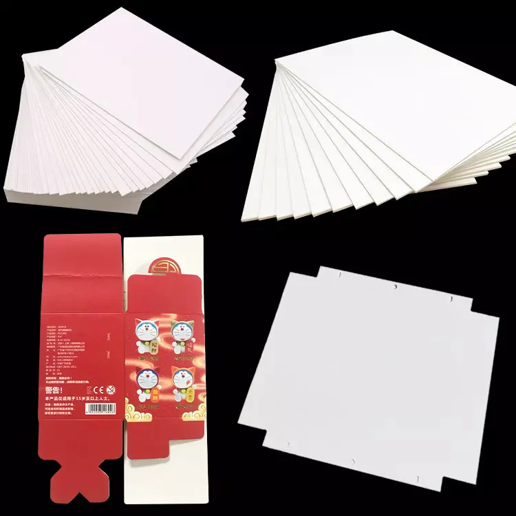 Paquete de doble papel, 250gsm, 300gsm, 350gsm, 400gsm, blanco